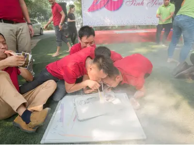 Thổi bột tìm kẹo - Luật chơi và cách tổ chức teambuilding